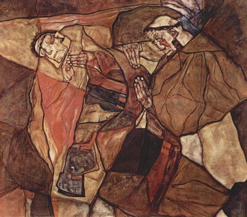 Egon Schiele The Death Struggle Spain oil painting art